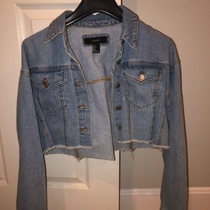 Forever 21 Cropped Jean Jacket